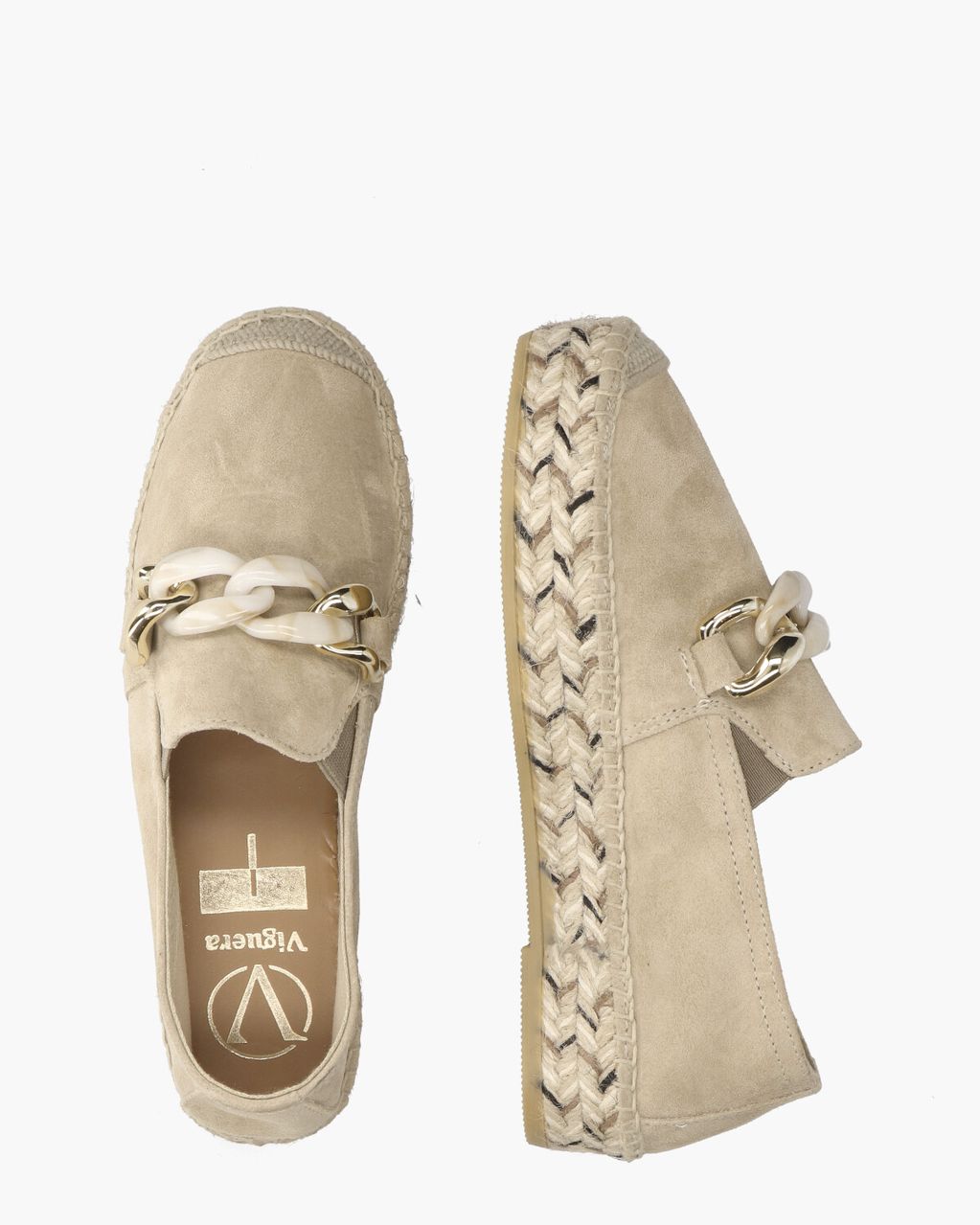Viguera 2041 Beige Damesloafers