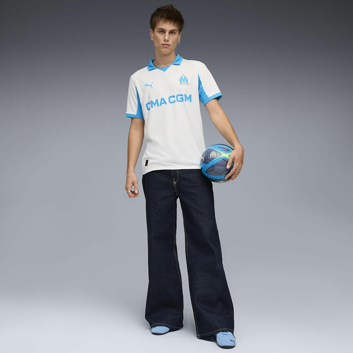 PUMA<br>Camisa de futebol Olympique de Marseille Home Jersey