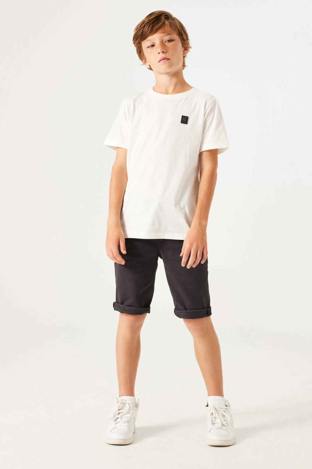 Garcia regular fit denim short Lazlo short dark grey denim