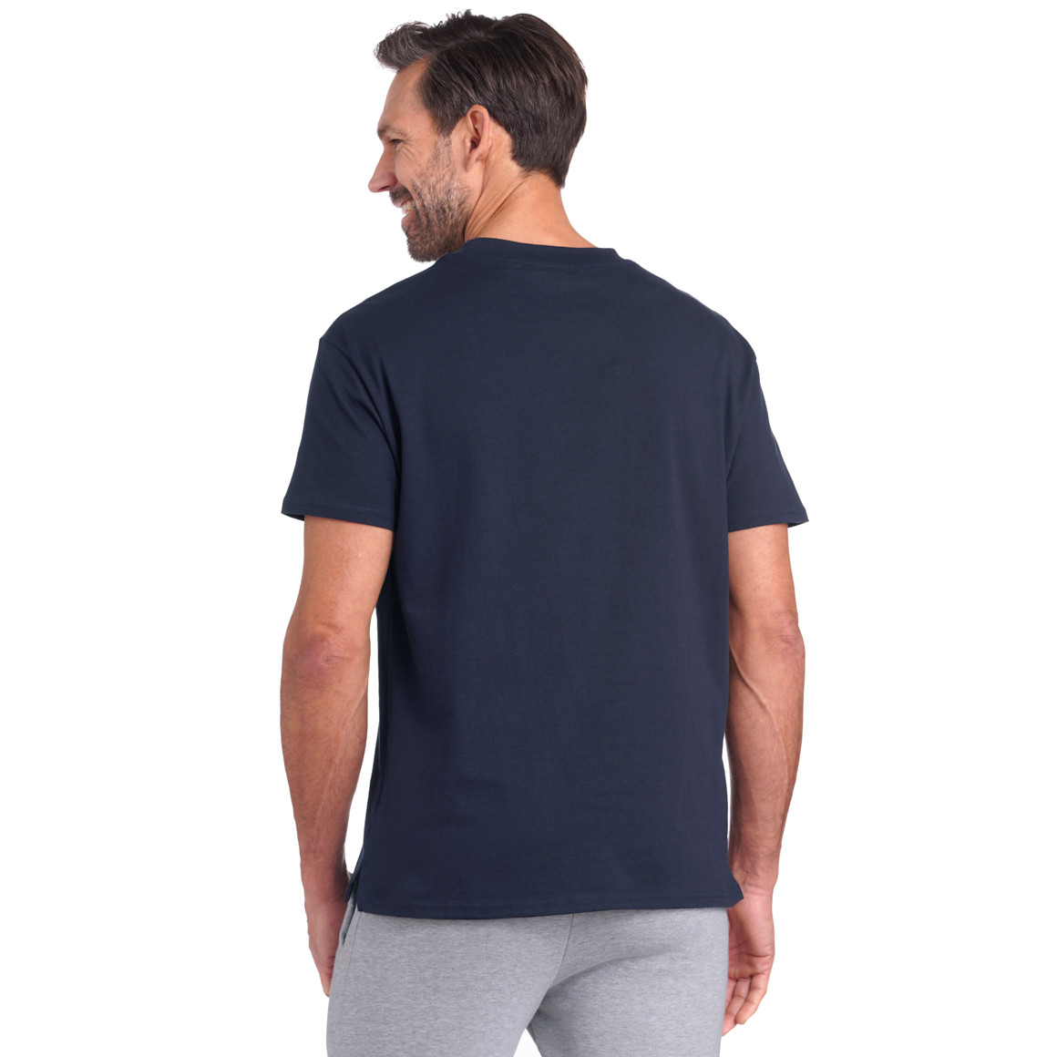 Jonas Nielsen Peanuts T-Shirt mit Stickerei dunkelblau