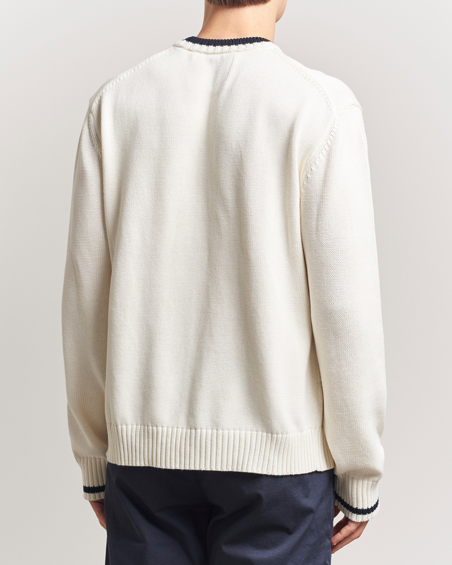 GANT Flag Intarsia Knitted Sweater Eggshell