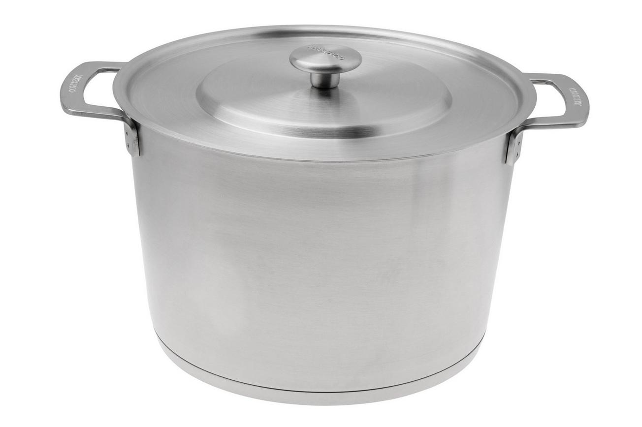 Combekk S-S 151105 Recycled Stainless Steel, kookpan met deksel, 24 cm, 6,4L