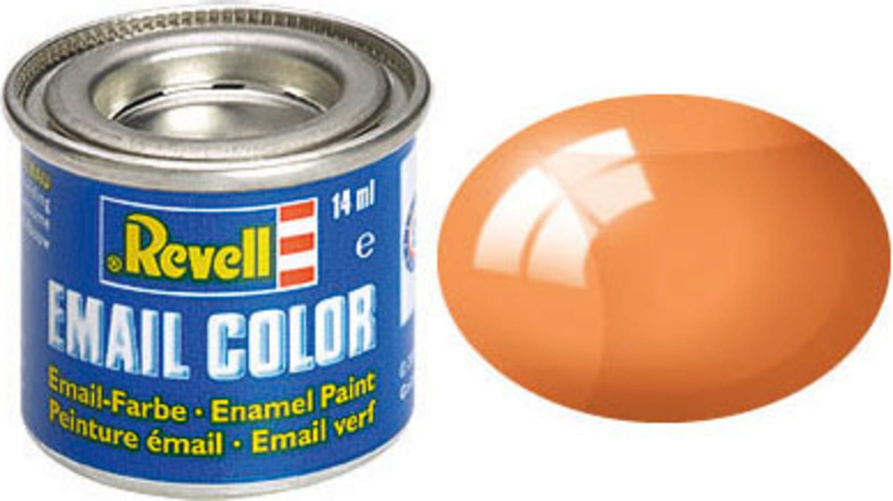 Revell  Email Color orange, klar, 14 ml    Die beliebten Farben von Revell in 89 verschiedenen Farbtönen