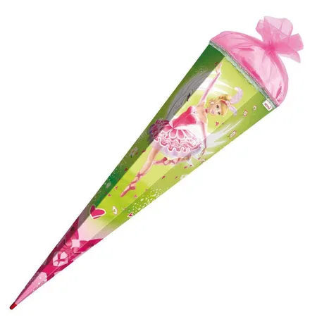 Roth Schultüte 85 cm und Glittereffekten Schwanenprinzessin