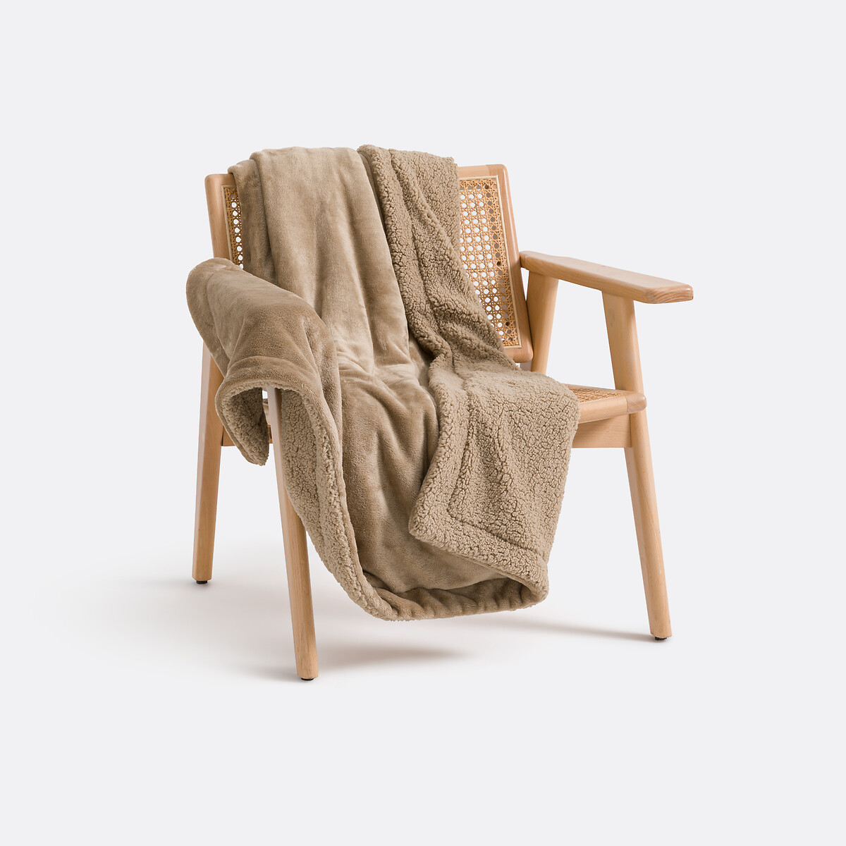 LA REDOUTE INTERIORS<br>Manta de lã Sherpa Maxine