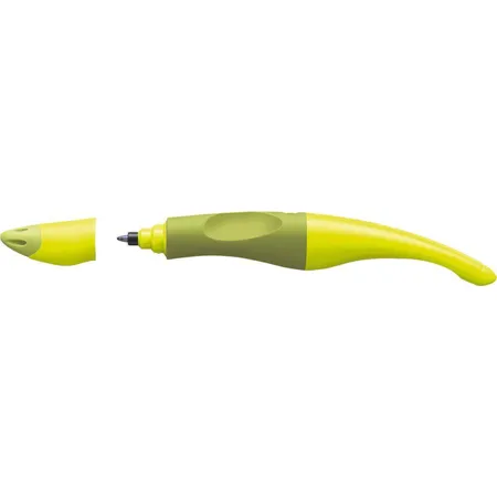 Ergonomischer Tintenroller für Rechtshänder - STABILO EASYoriginal in limette/grün - Einzelstift - Schreibfarbe blau (löschbar) - inklusive Patrone
