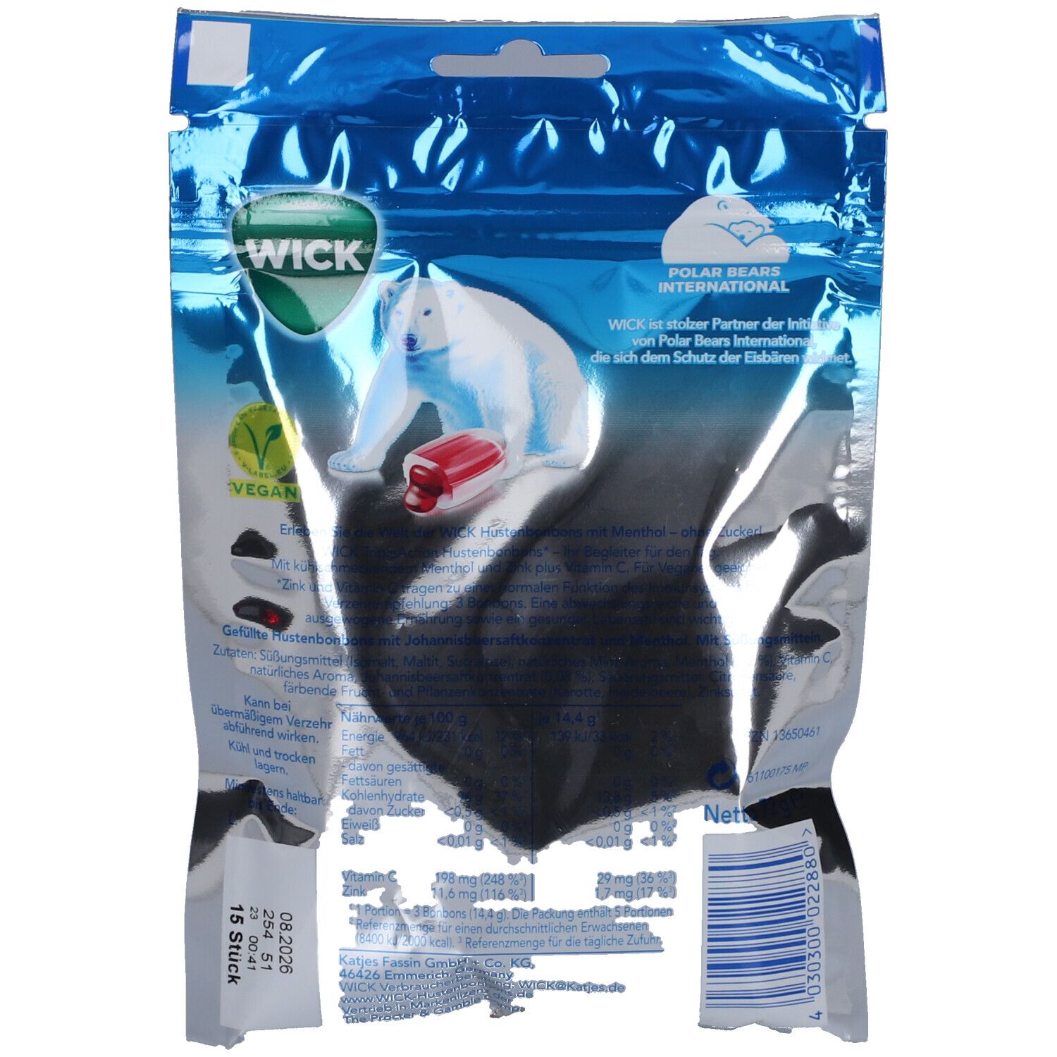 WICK TripleAction Menthol & Cassis ohne Zucker