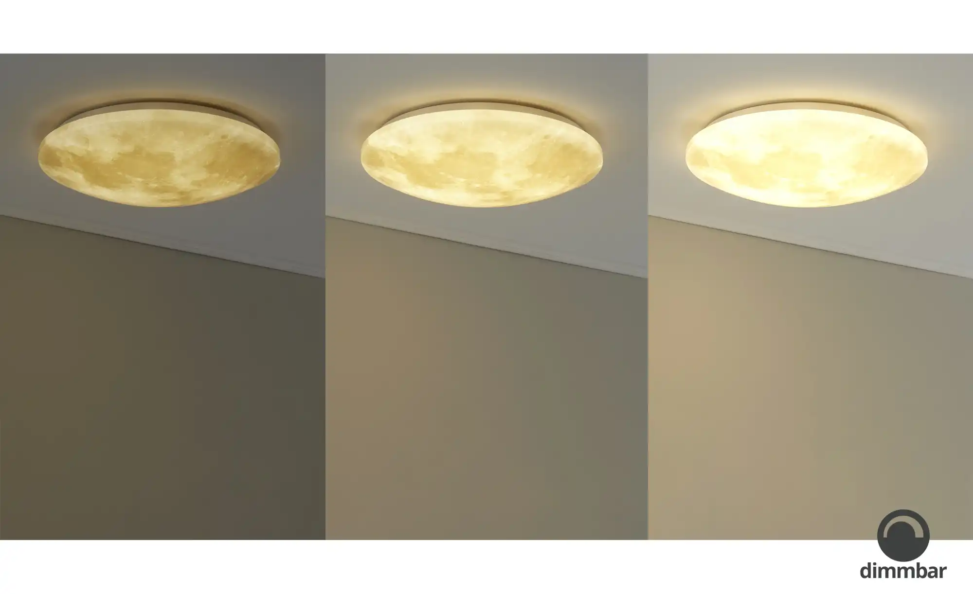 Trio LED-Deckenleuchte in Mondoptik `klein´