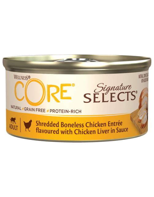 Wellness Core Signature Selects Shredded 79 g - Kattenvoer