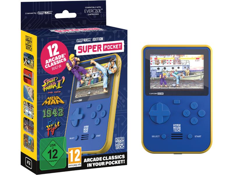 Blaze Handheld Capcom Super Pocket Tragbares Gaming-Gerät mit 12 vorinstallierte Spiele