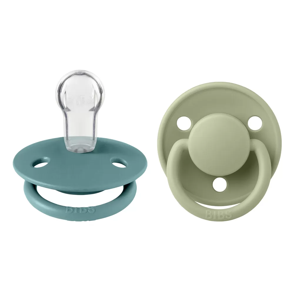 BIBS De Lux Silicone Onesize 2 pak - Flere farver