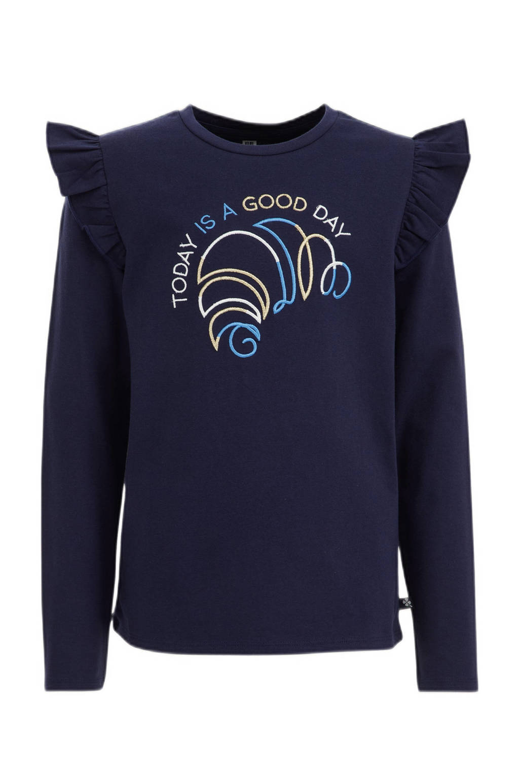 WE Fashion gestreepte longsleeve blue nights