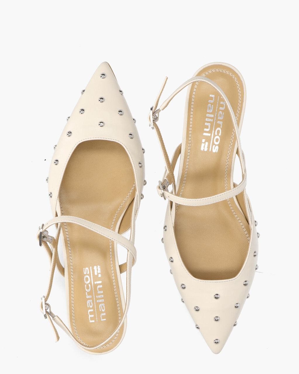 Nalini 25E032 Off-White Dames Slingbackpumps