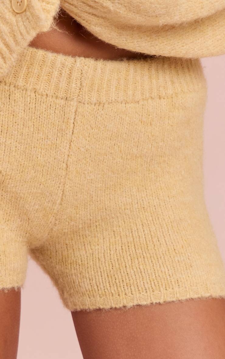 Butter Cream Short Mini En Maille Brossée