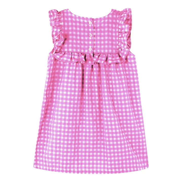 Babe & Tess Robe Vichy Volants Elena | Rose