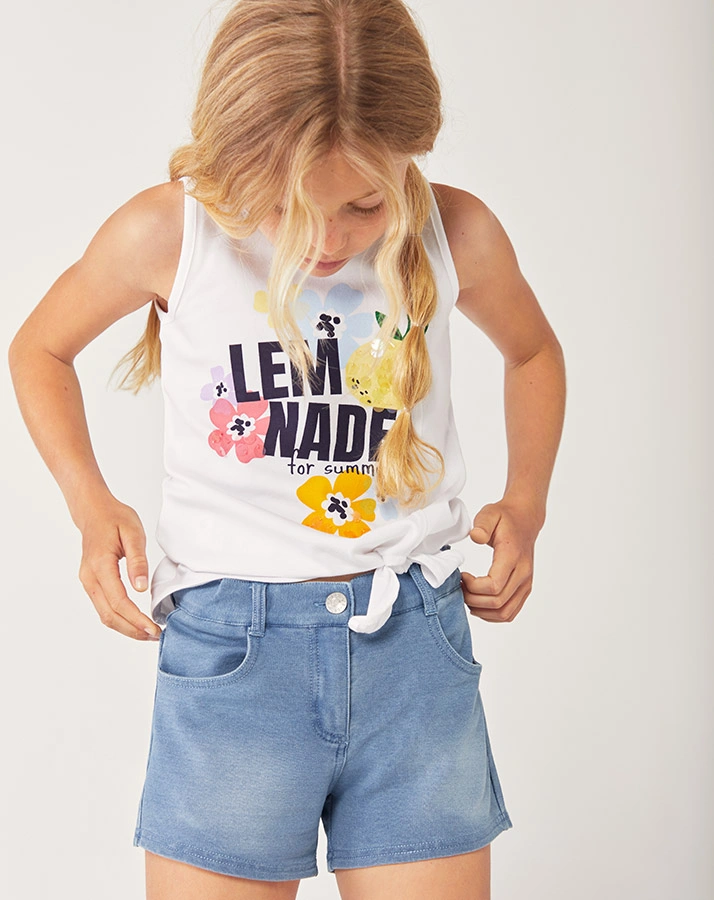 Shorts SOFT JEANS in light blue denim