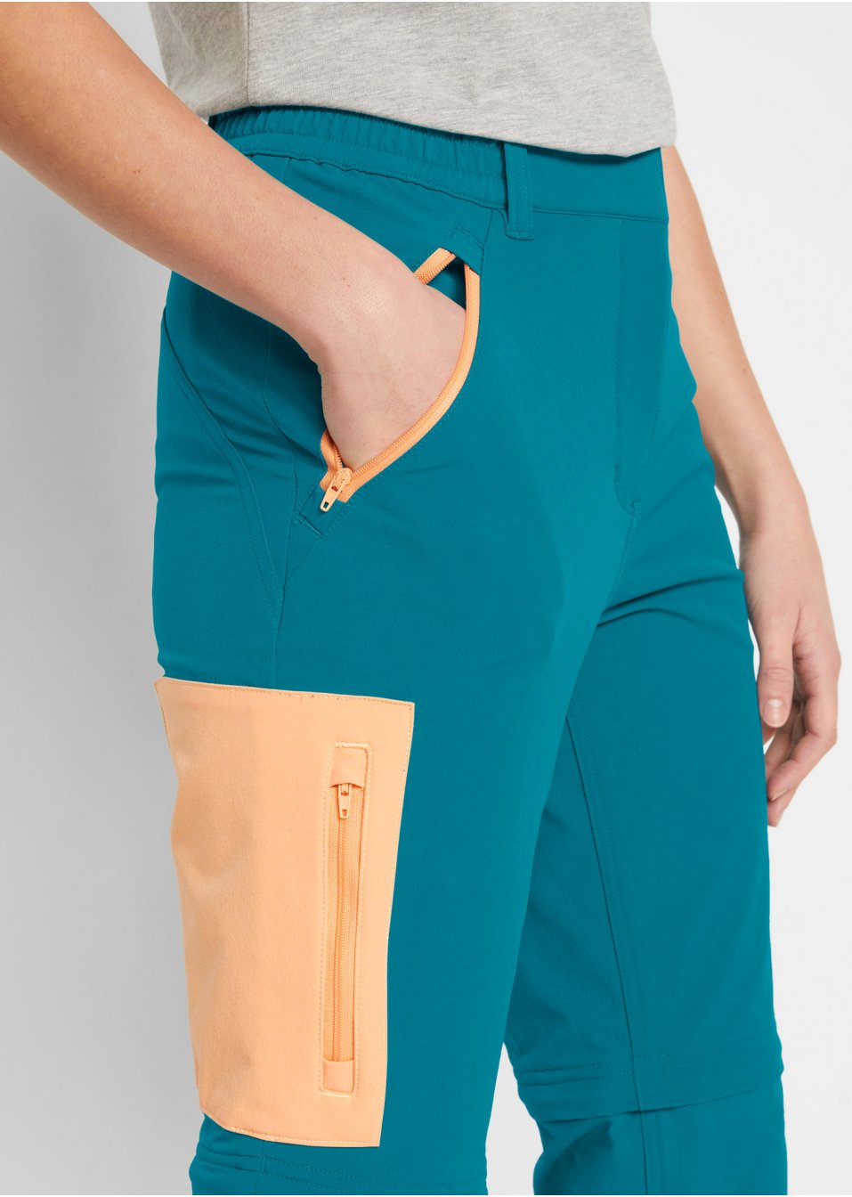 Pantalon fonctionnel modulable, coupe droite