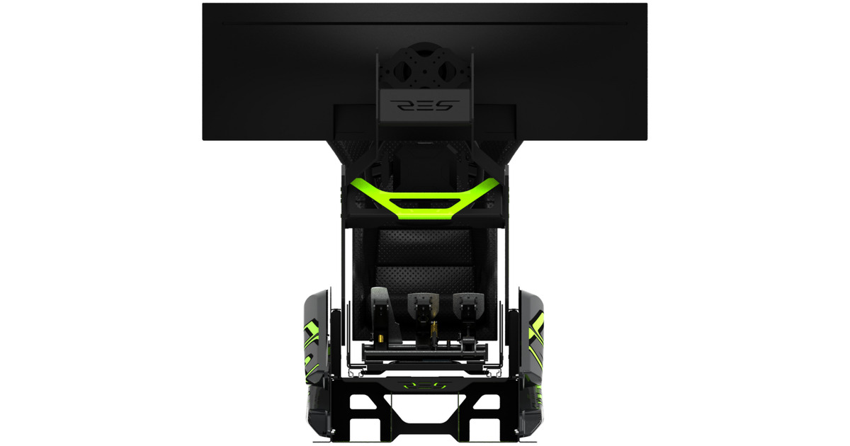 Res-TechGT Cockpit VR/46 Limited Edition racing simulator  (Zwart/neongroen)