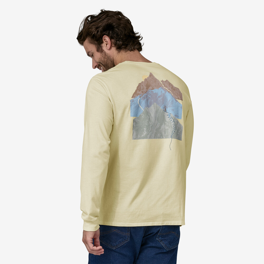 Herren Langarm-Snowstitcher-Taschen-Responsibili-Tee