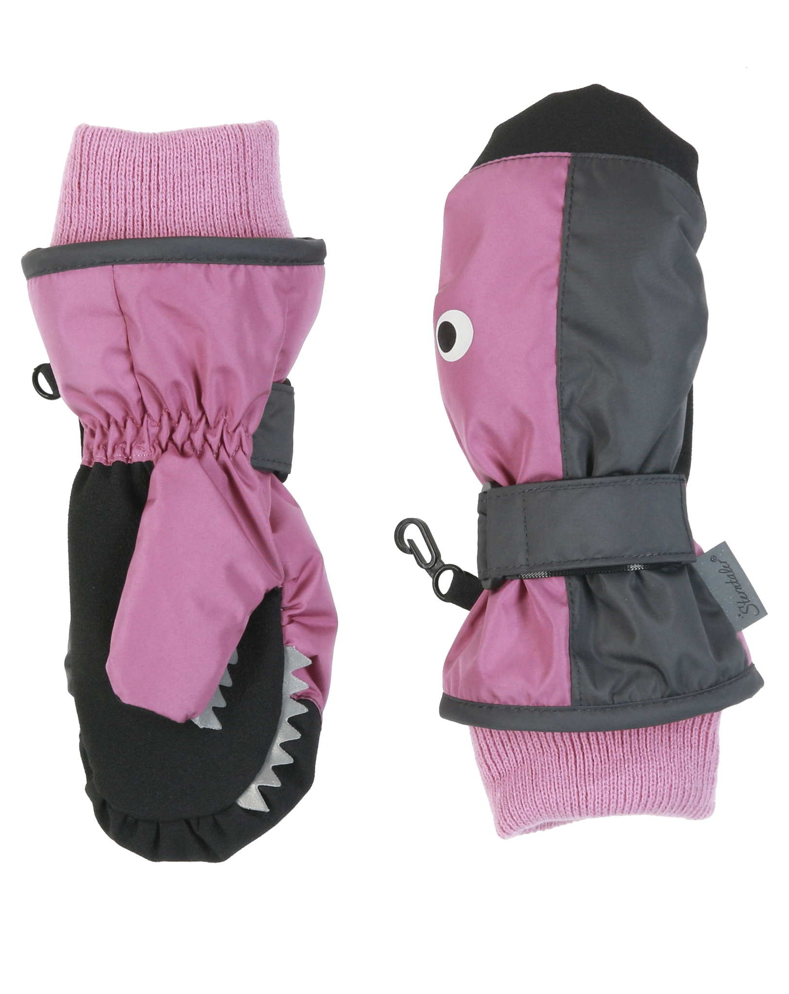 Fäustlinge KROKODIL mit Verstärkung in pink