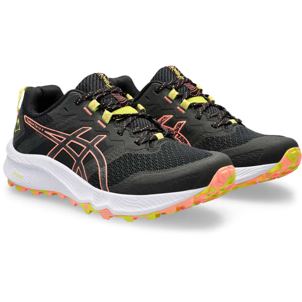 Chaussure trail ASICS TRABUCO TERRA 2 W BLACK/SUN CORAL