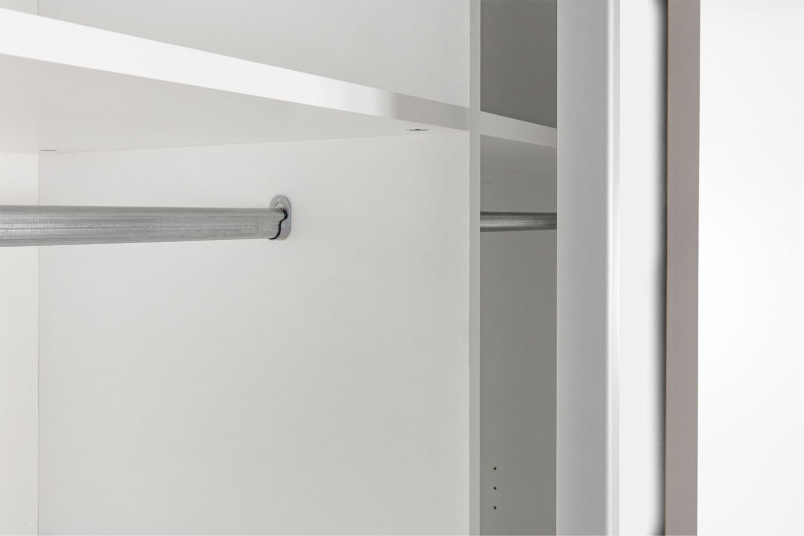 Schwebetürenschrank CHANCE 170 x 195 x 59 cm Nachbildung weiß