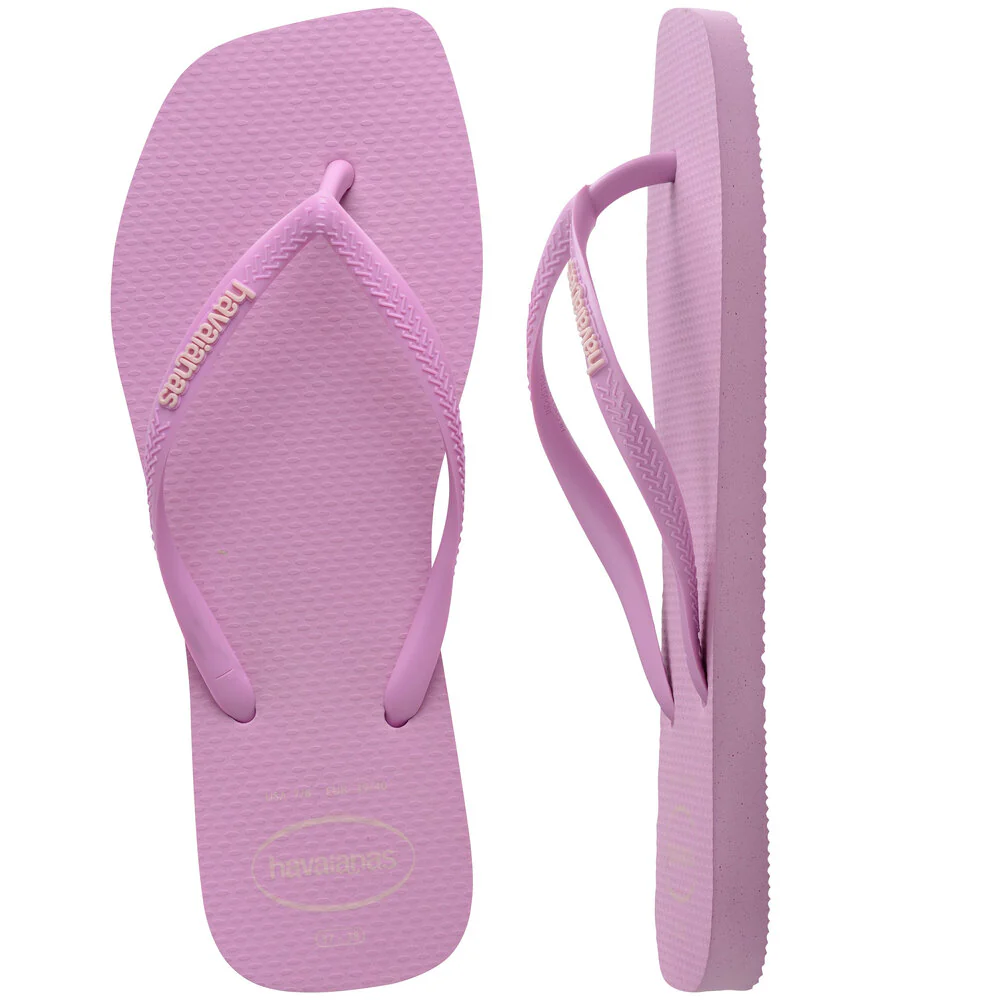 Havaianas  Square logo klipklapper - Fresh Lavanda