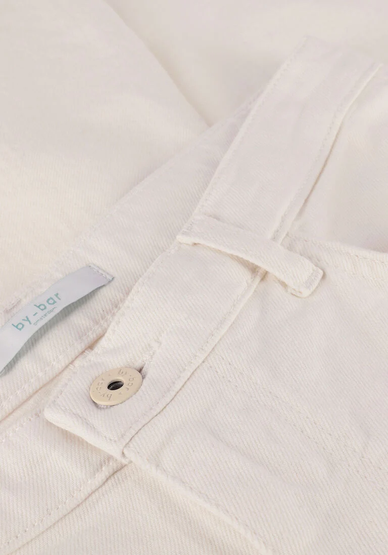 BY-BAR creme by-bar wide jeans lina off white twill pant