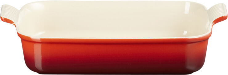 Le Creuset Heritage Rekt Fad 32/25cm Cerise Stentøj