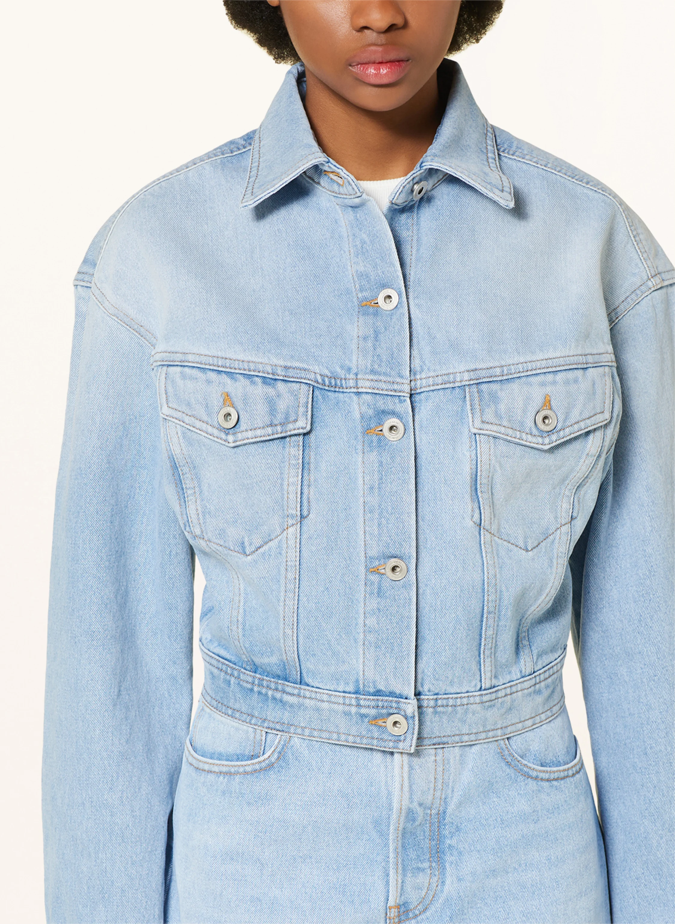 Off-White Cropped-Jeansjacke