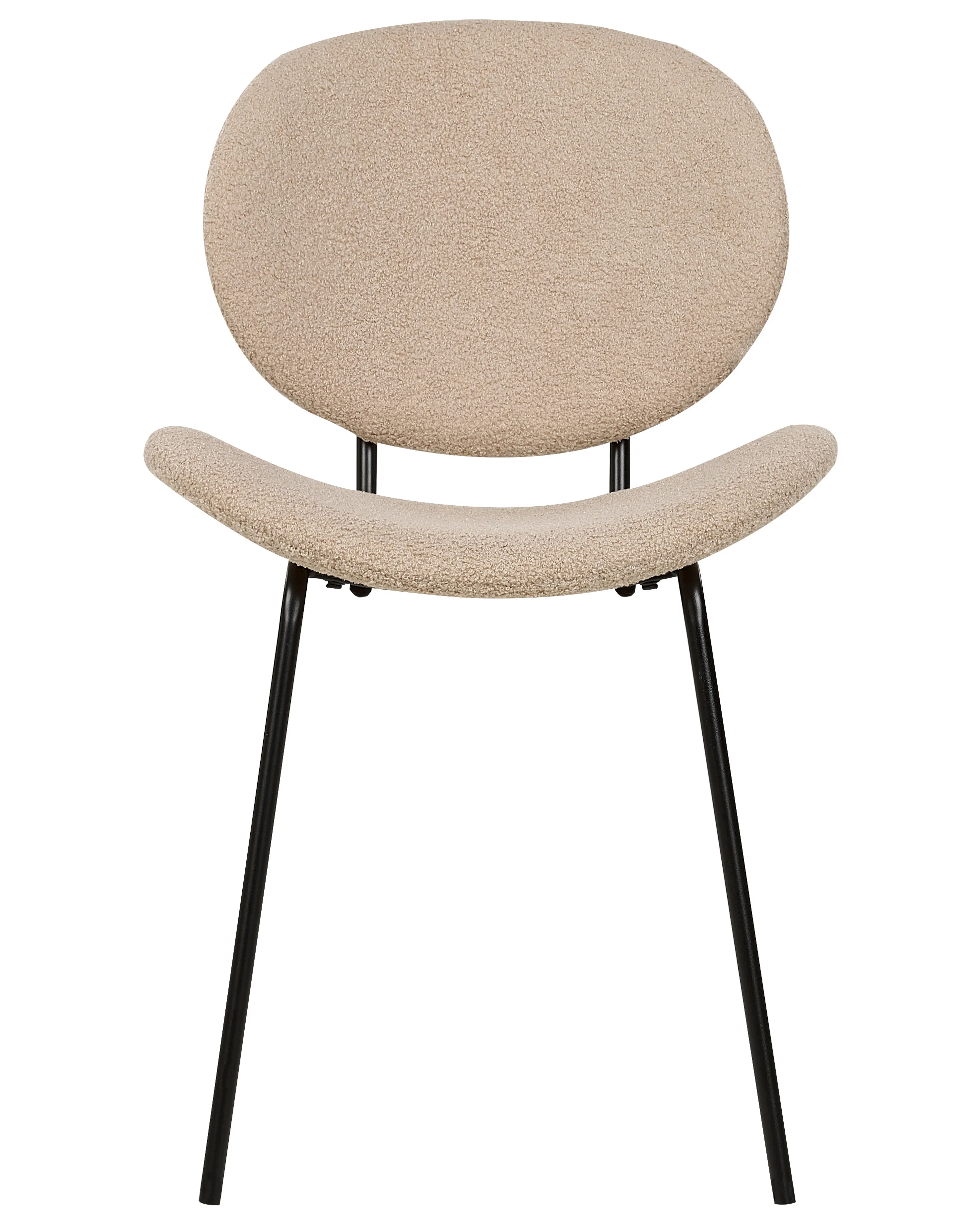 Set van 2 eetkamerstoelen LUANA Bouclé Taupe