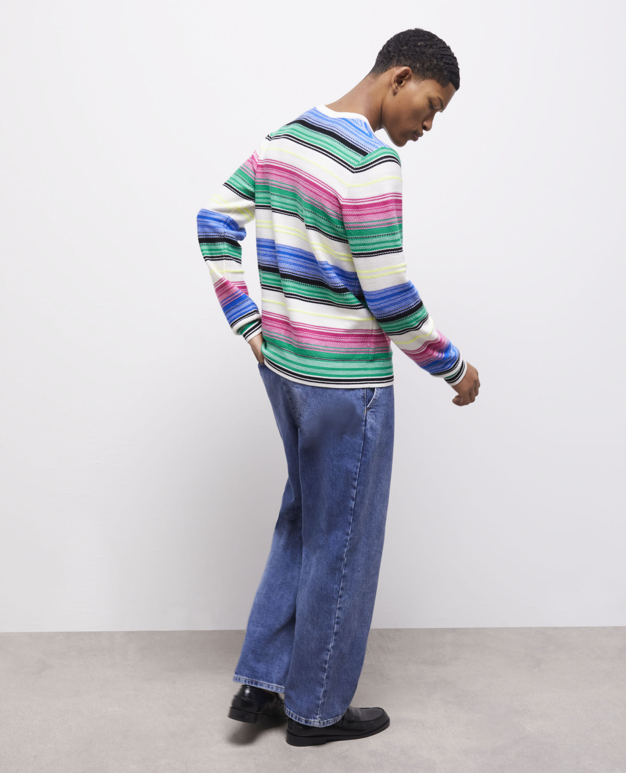 Pull imprimé en laine