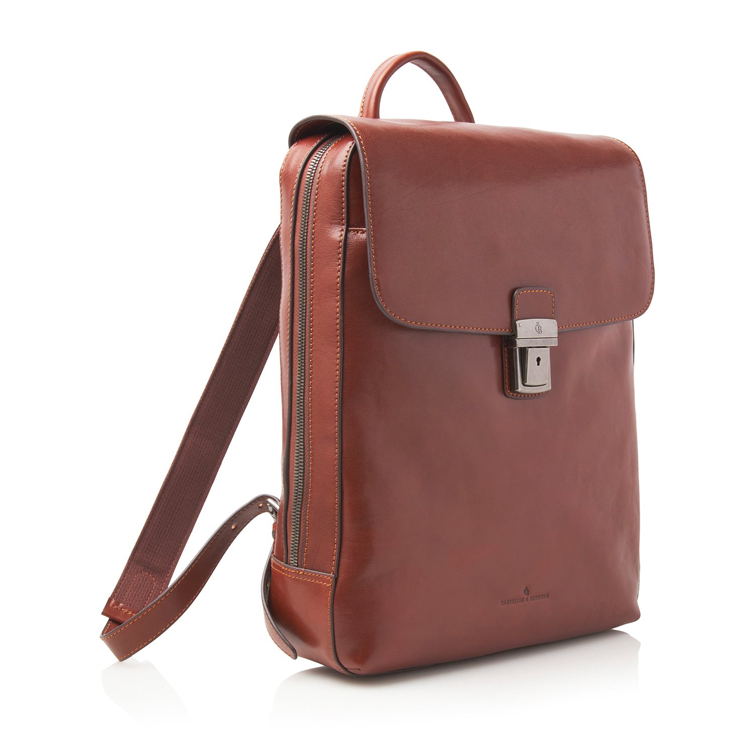 Castelijn & Beerens Gaucho Guus Laptop Backpack 15.6'' cognac