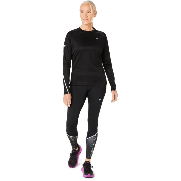 Asics Dame Trøjer Road Lite-Show LS Top Sort