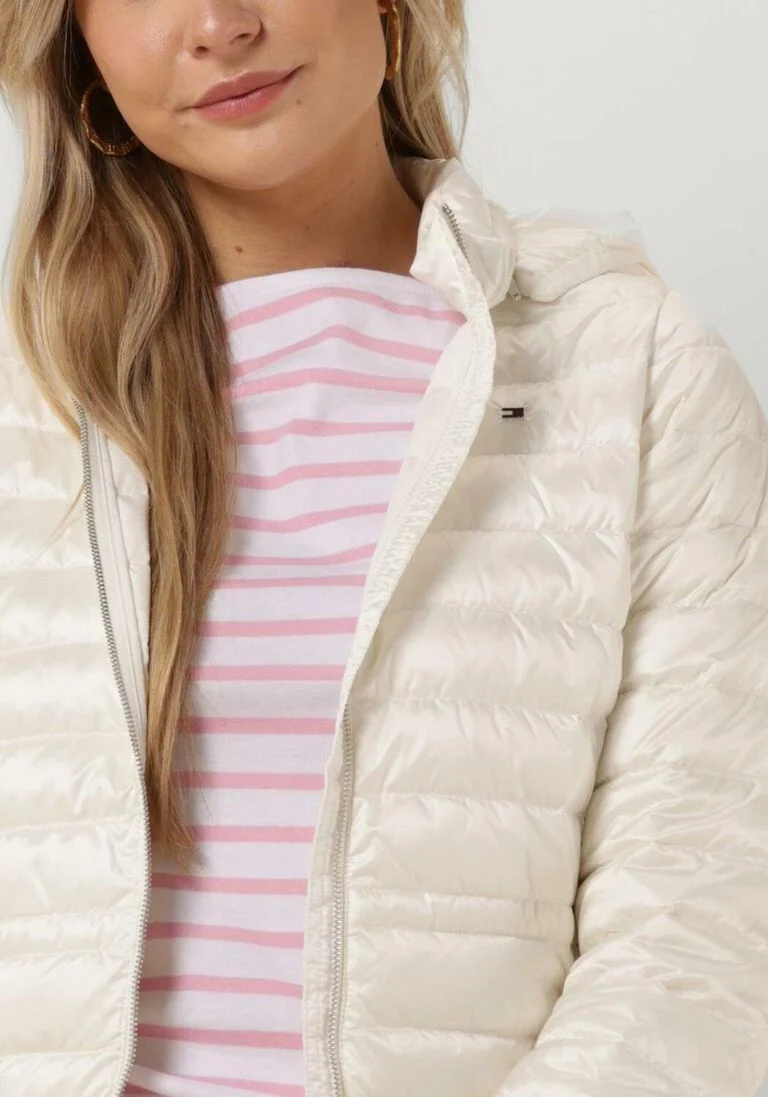 TOMMY HILFIGER ecru tommy hilfiger gewatteerde jas feminine lw down jacket