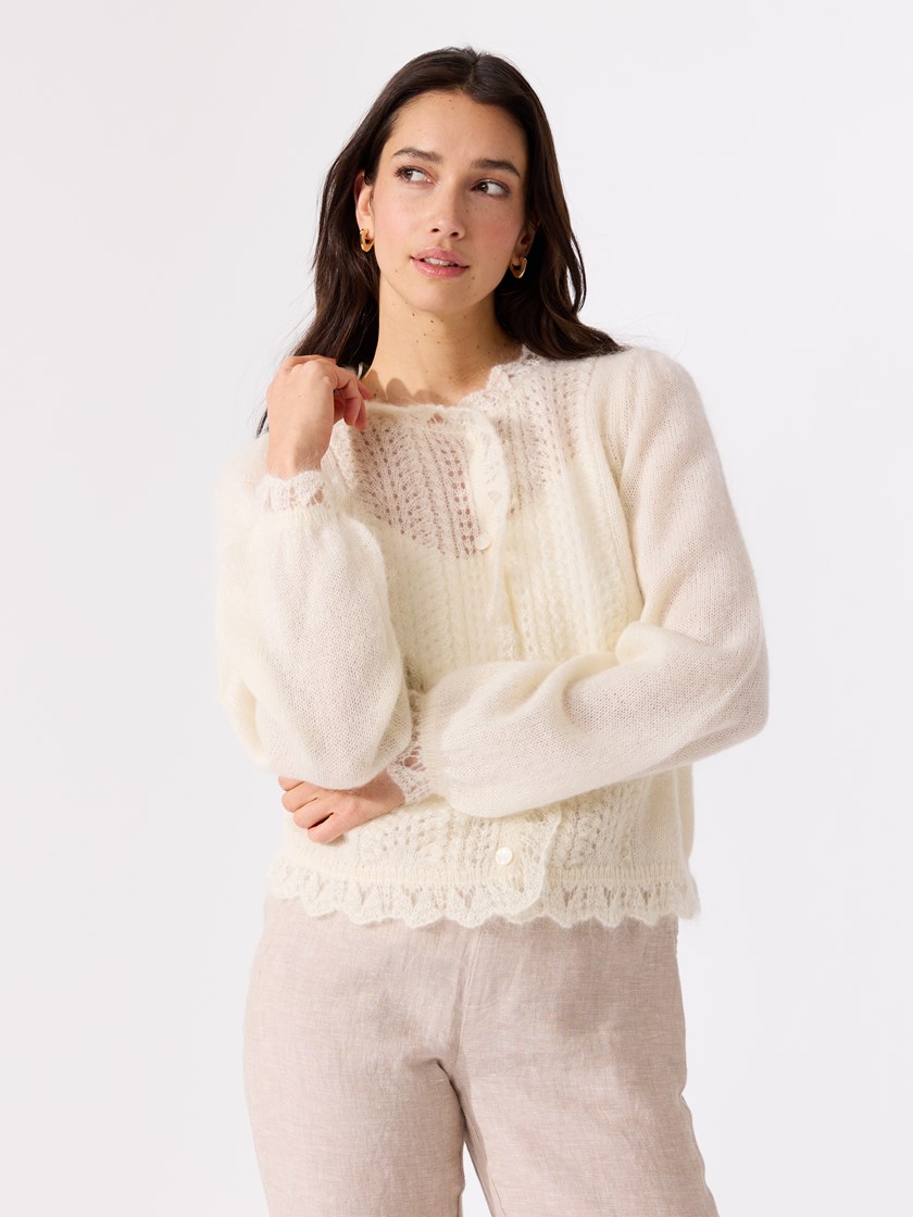Lucie cardigan Marshmallow