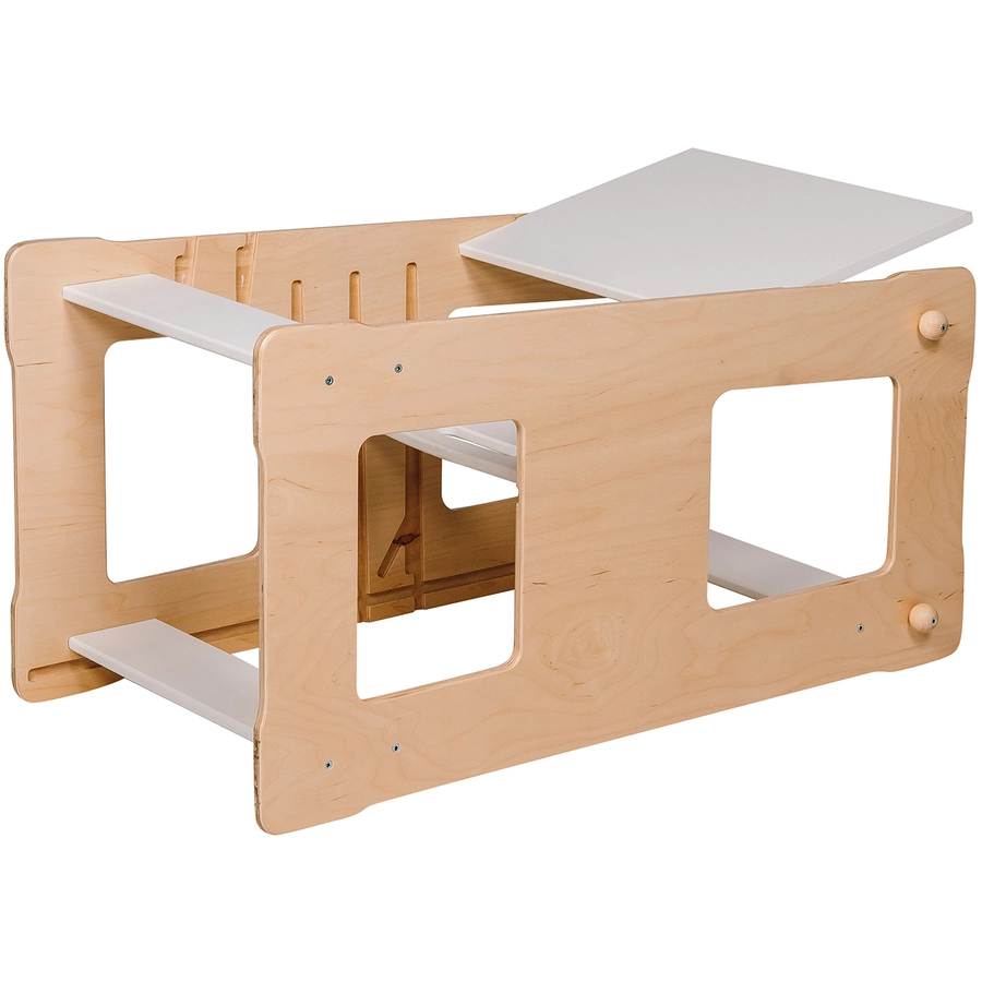 Montessori® Montessori® Lernturm XL++ Tafel-Spiegel-BrettRutsche Montessori® Kindermöbel mehrfarbig