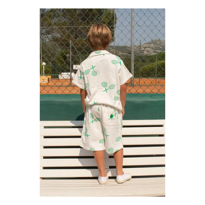 We Are Kids Chemise Marc Raquette Coton Bio | Blanc
