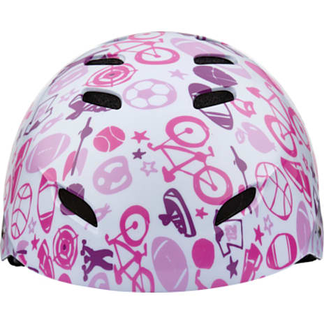 CSI skaterhjelm - hvid/pink