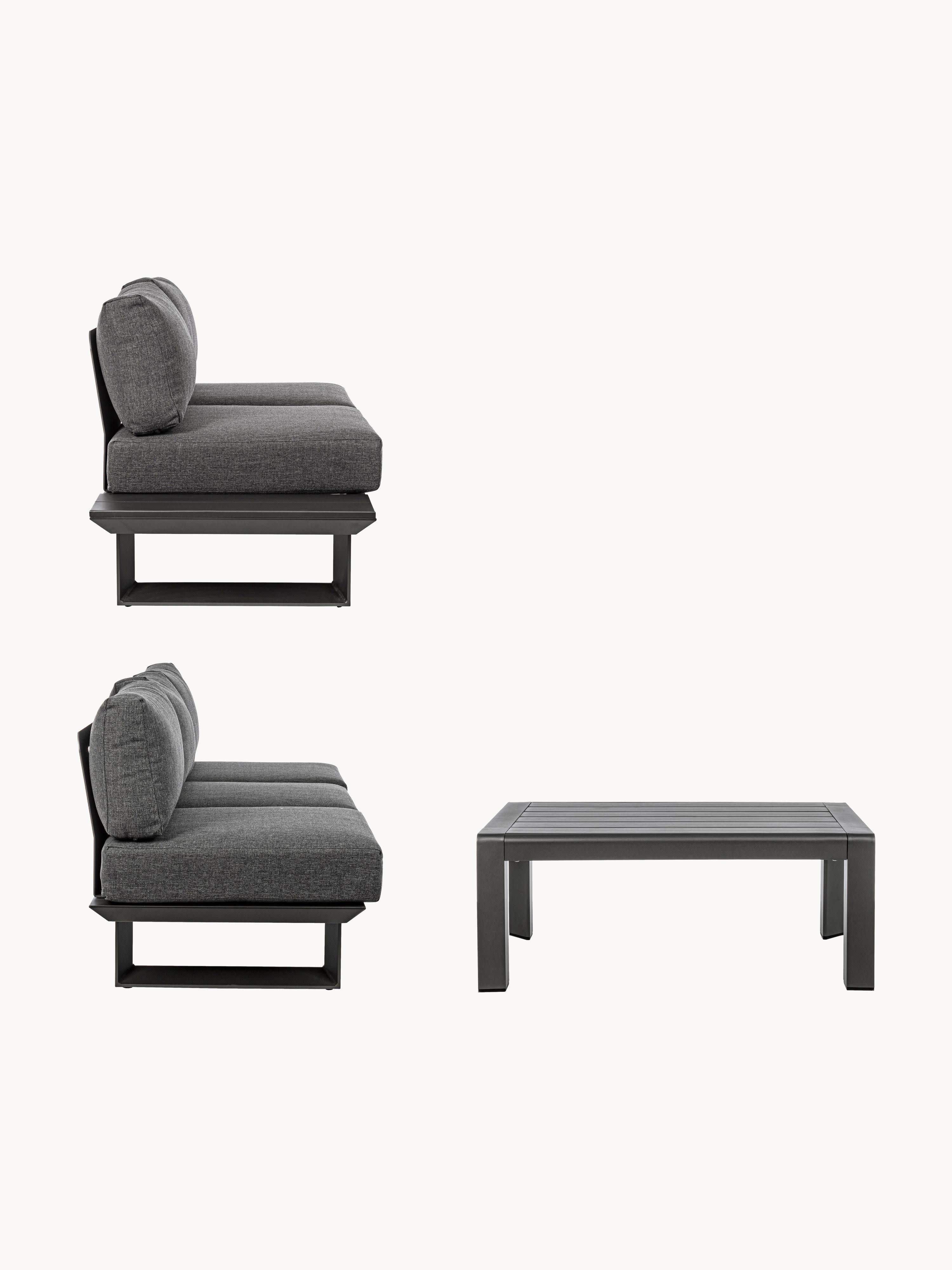 Tuin loungeset Konnor, 3-delig