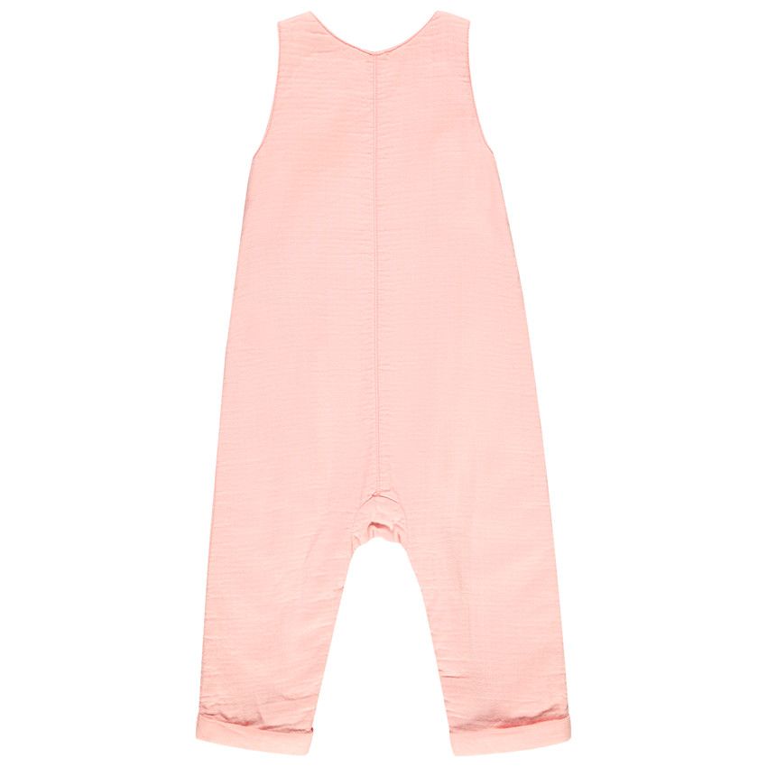 Salopette longue rose pour bébé fille - Rose