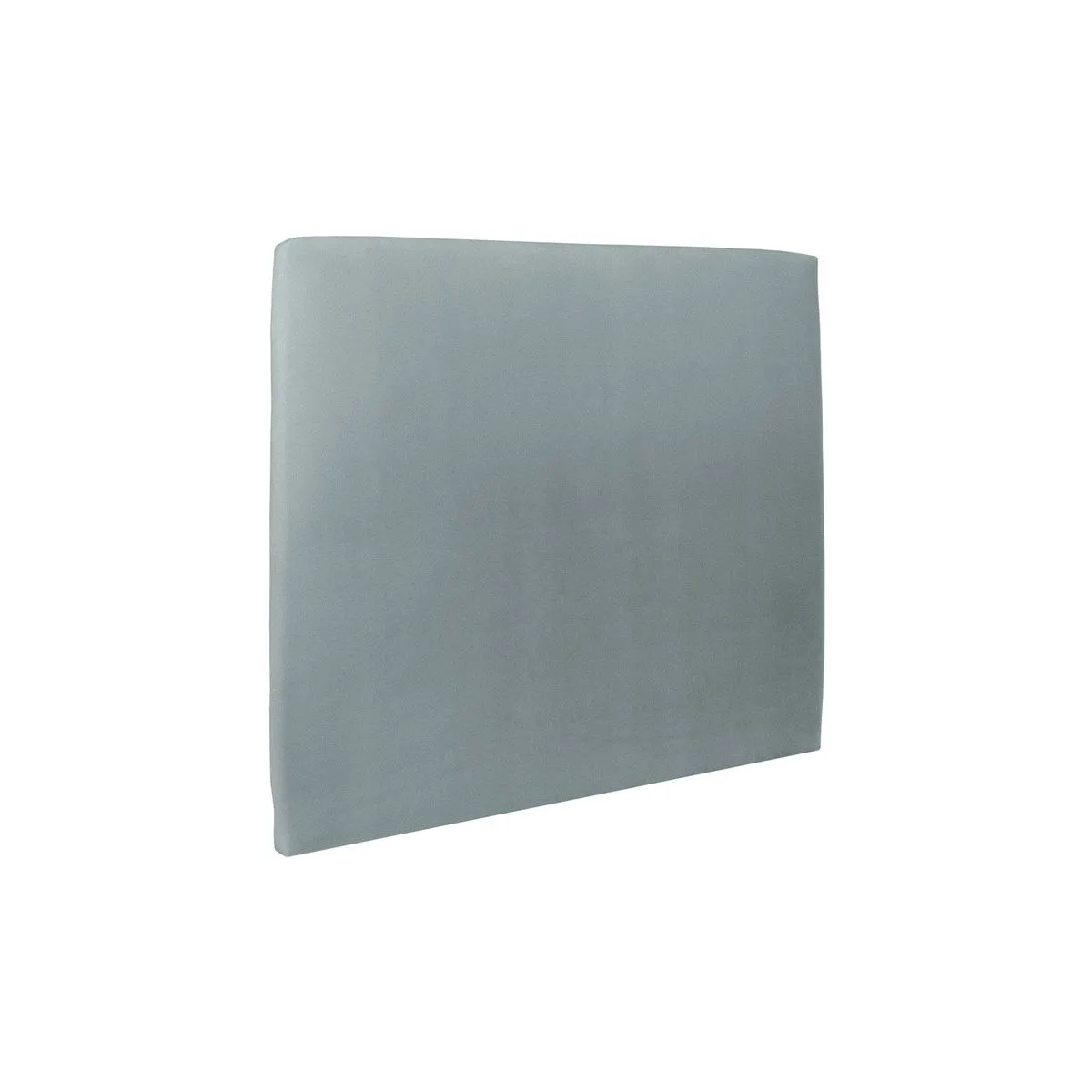 Sommeil de plomb Lit 140x190cm - Tête de lit velours et sommier tapissier - Gris bleuté