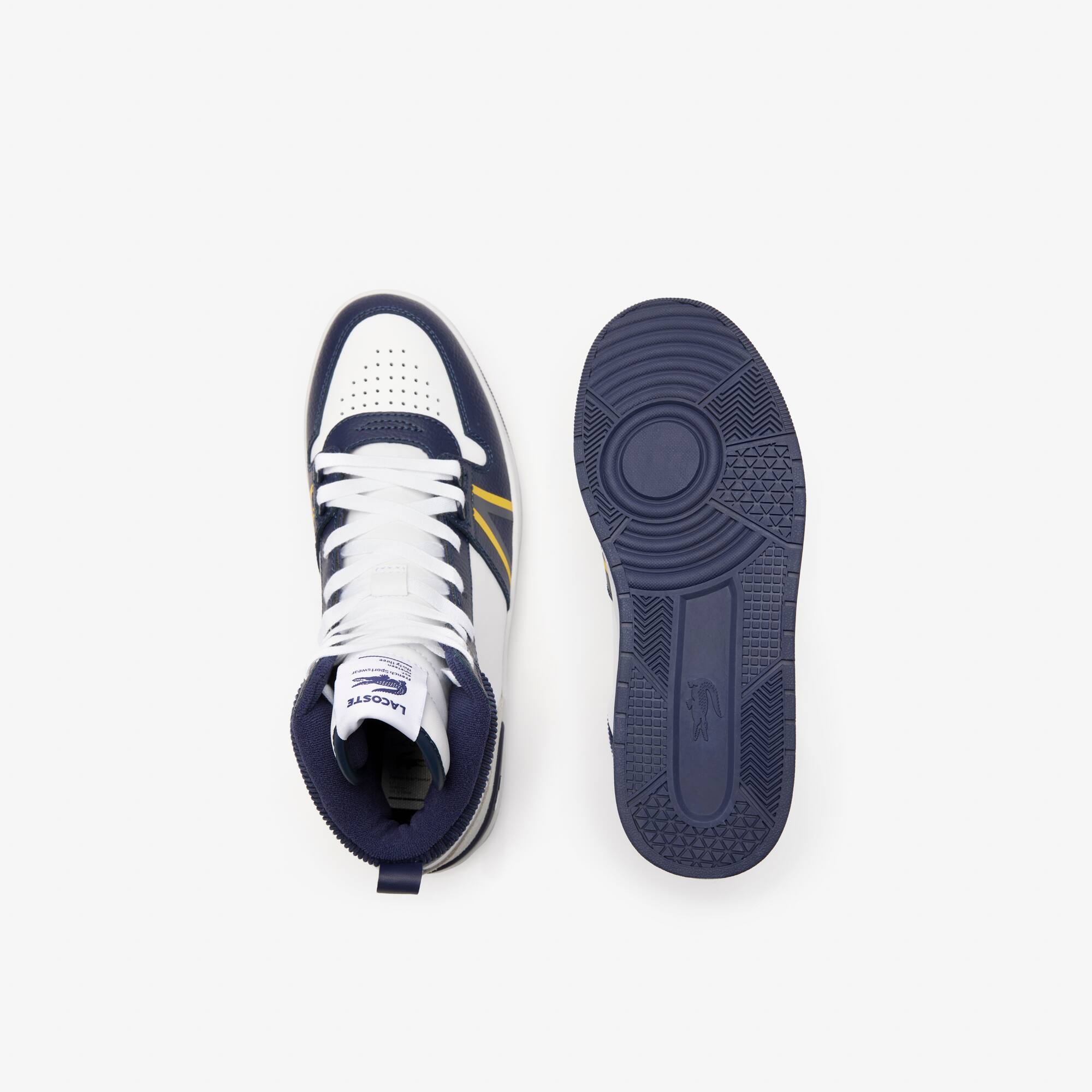 Herren-Sneakers L001 Mid aus Leder Sneakers - Weiss - Lacoste - Herren