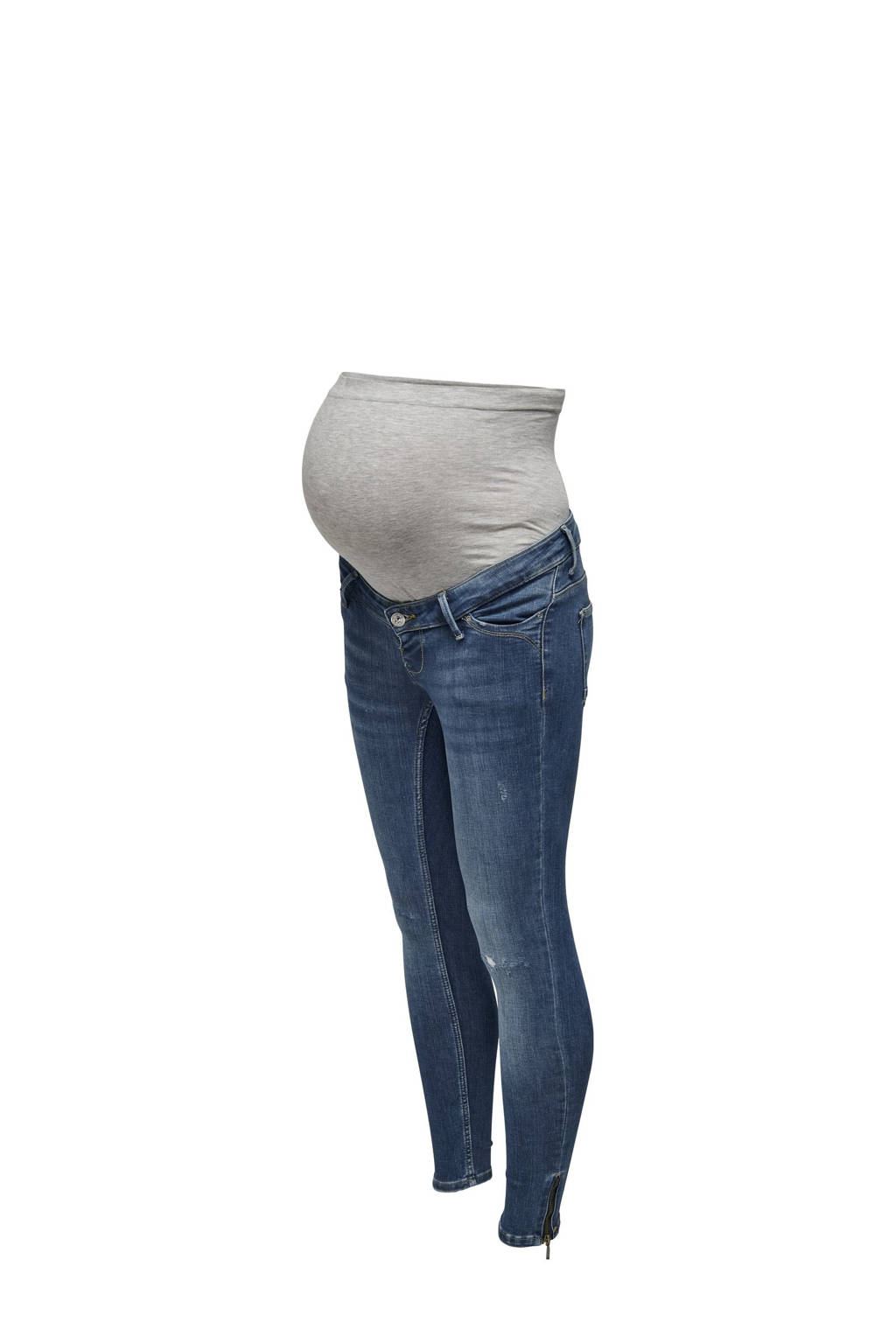 ONLY MATERNITY high zwangerschapskleding skinny jeans medium blue denim