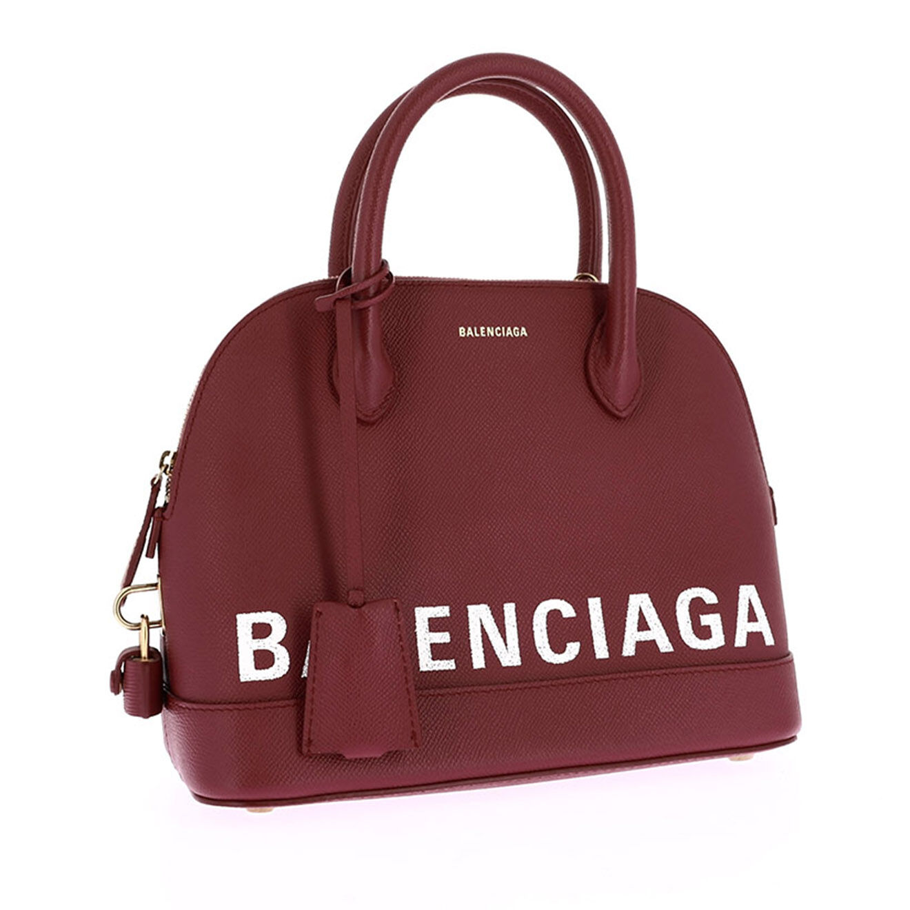 Balenciaga Sac bandoulière Ville en Cuir bordeaux - Neuf avec étiquette - L.28 cm