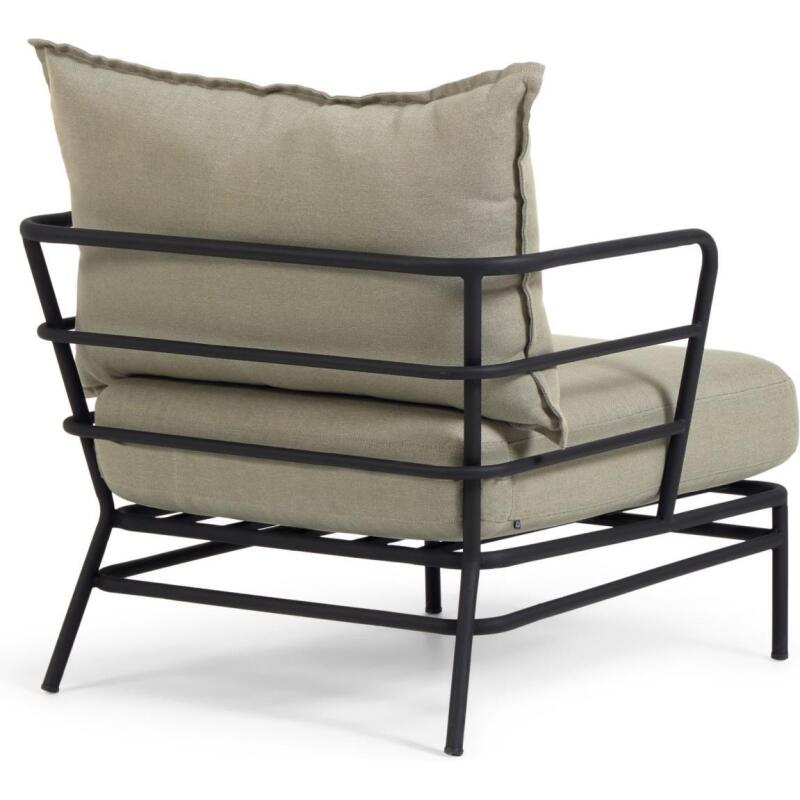 Fauteuil Mareluz en acier noir