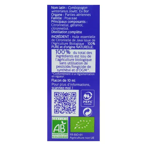 Óleo Essencial de Capim-limão de Java Orgânico Naturaactive 10ml
