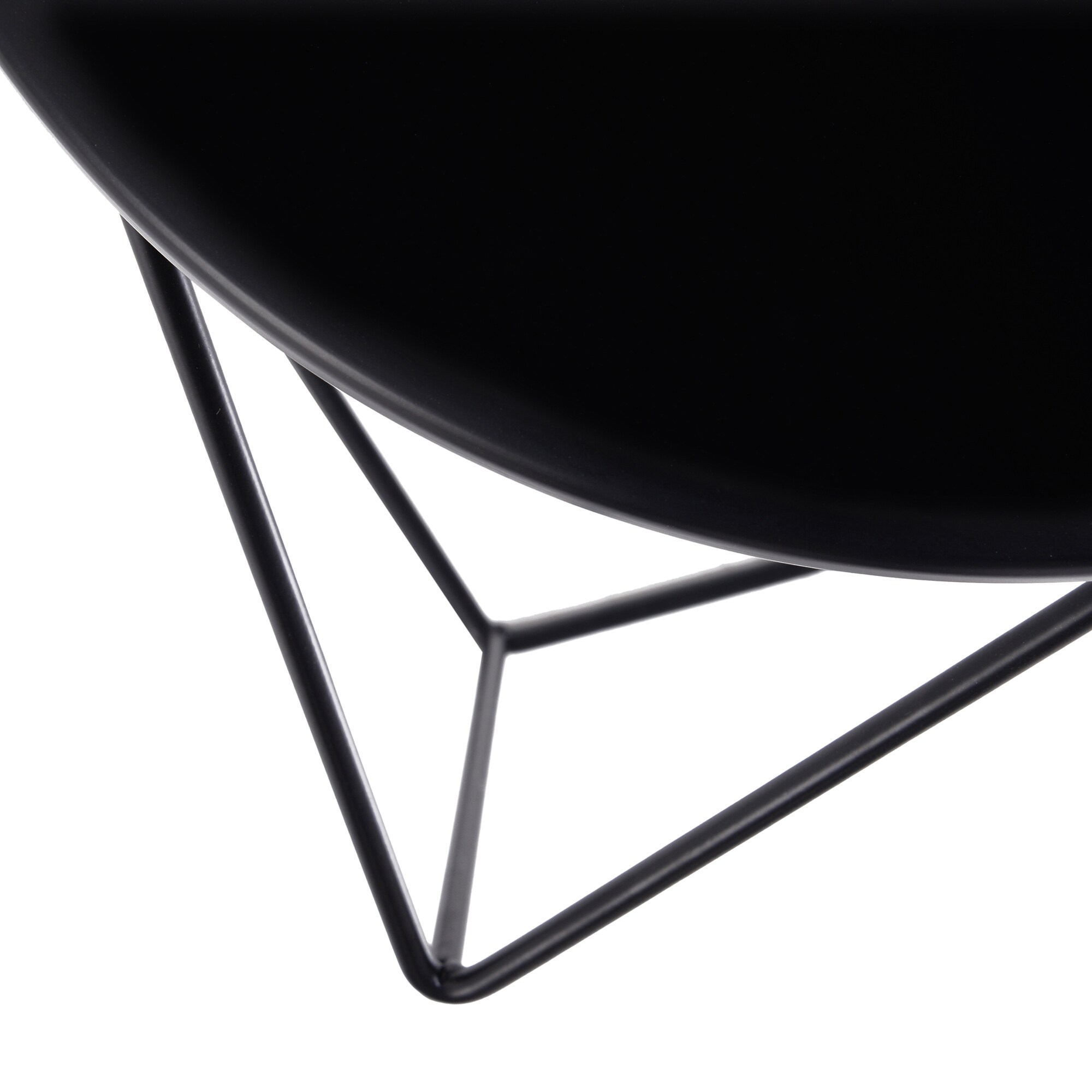 HOMCOM Beistelltisch schwarz 54 x 54 x 44 cm (LxBxH)