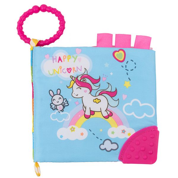 Kikkaboo Livro Educativo com Mordedor Happy Unicorn