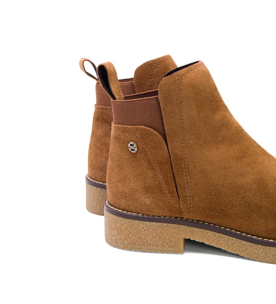 Botas de tornozelo Valentina da Porronet em couro marrom